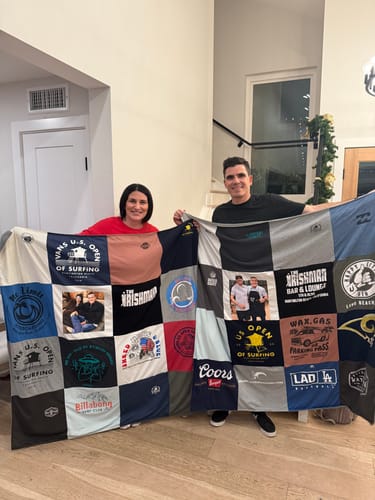 Customer photo review of Classic T-Shirt Blanket