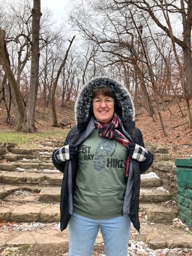Customer photo review of 1st Day Hike 2026 Premium Tee