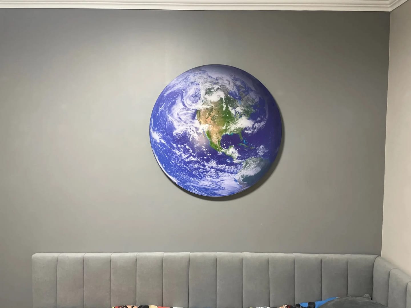 Customer photo review of WOMO Mond/Erde Runde Wandleuchte-WM6102