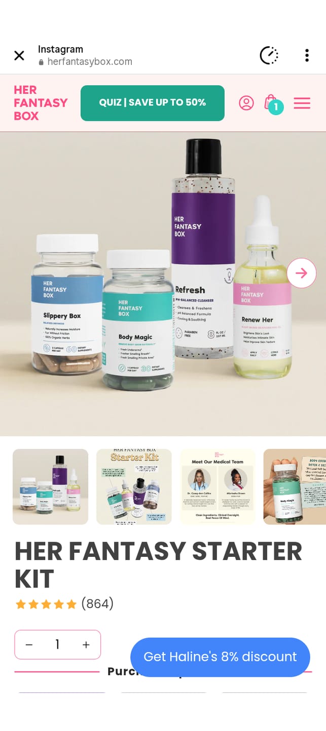 Customer photo review of Before Intimacy Kit