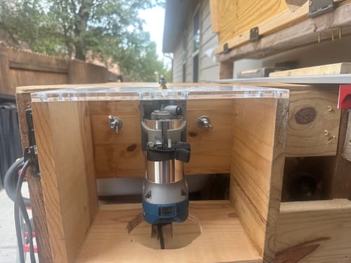 Customer photo review of Hercules (HE042/HCB043) Palm/Trim Router Table Plate