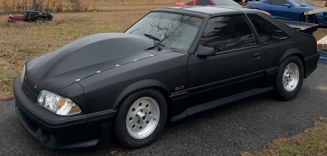 Customer photo review of Motion Raceworks 1979-93 Fox Body Dzus Hood Rails (38.75") (Black Anodized)