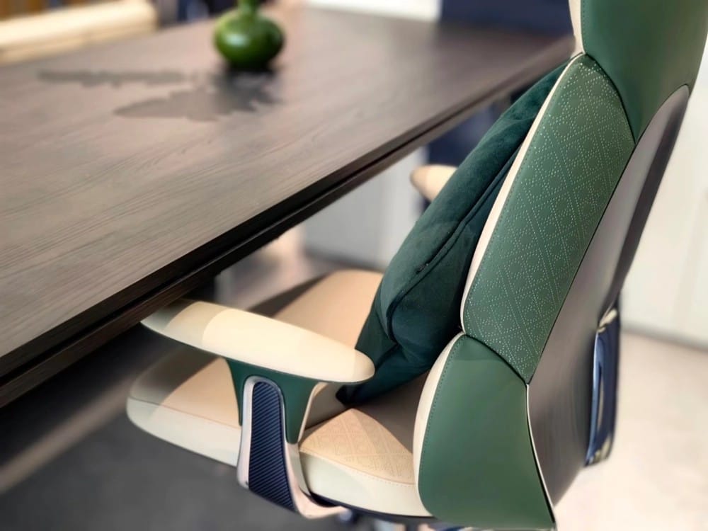 Customer photo review of Nyla Executive Leather Office Chair