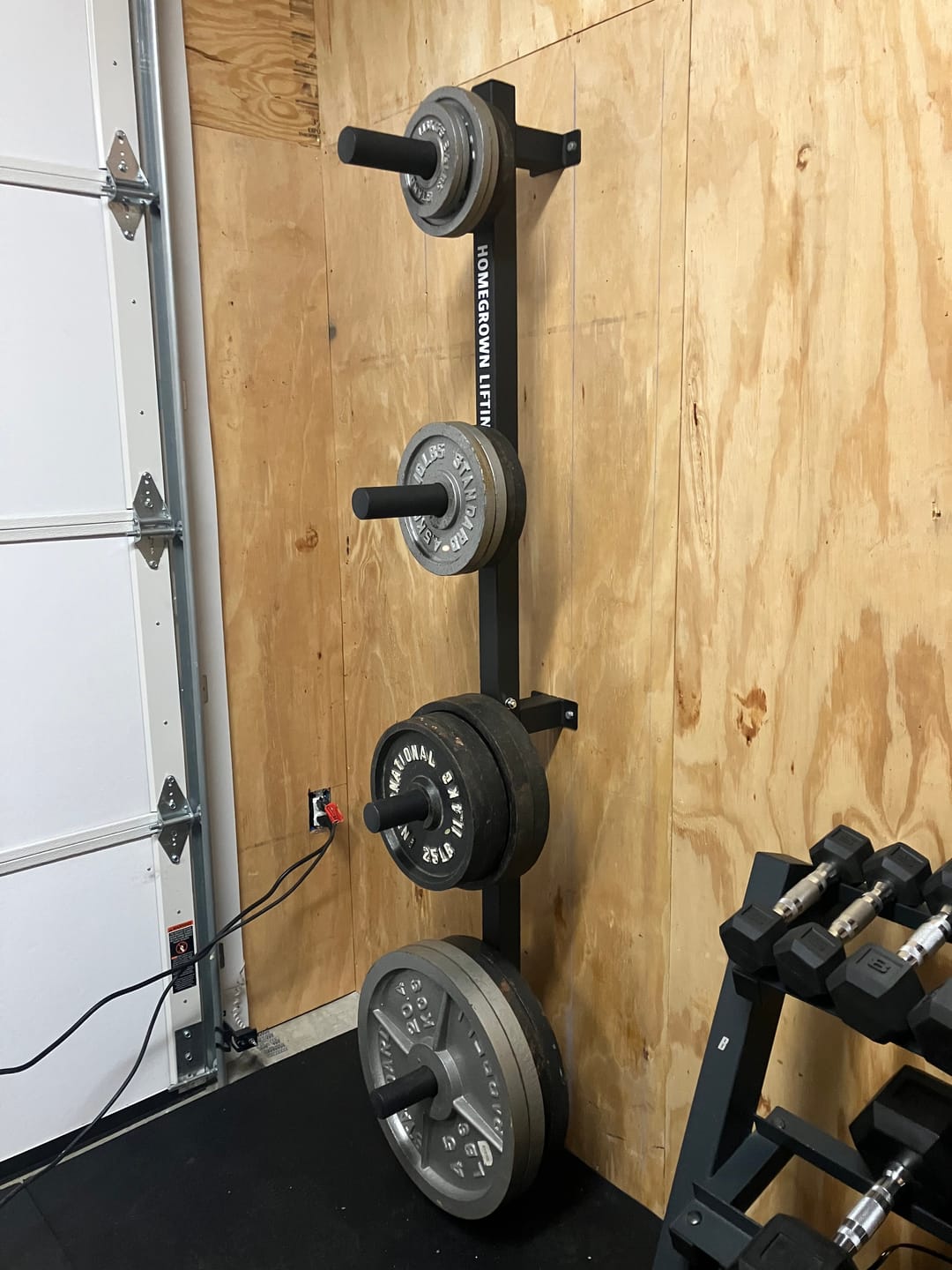 Customer photo review of Wall Mount Plate Storage Rack