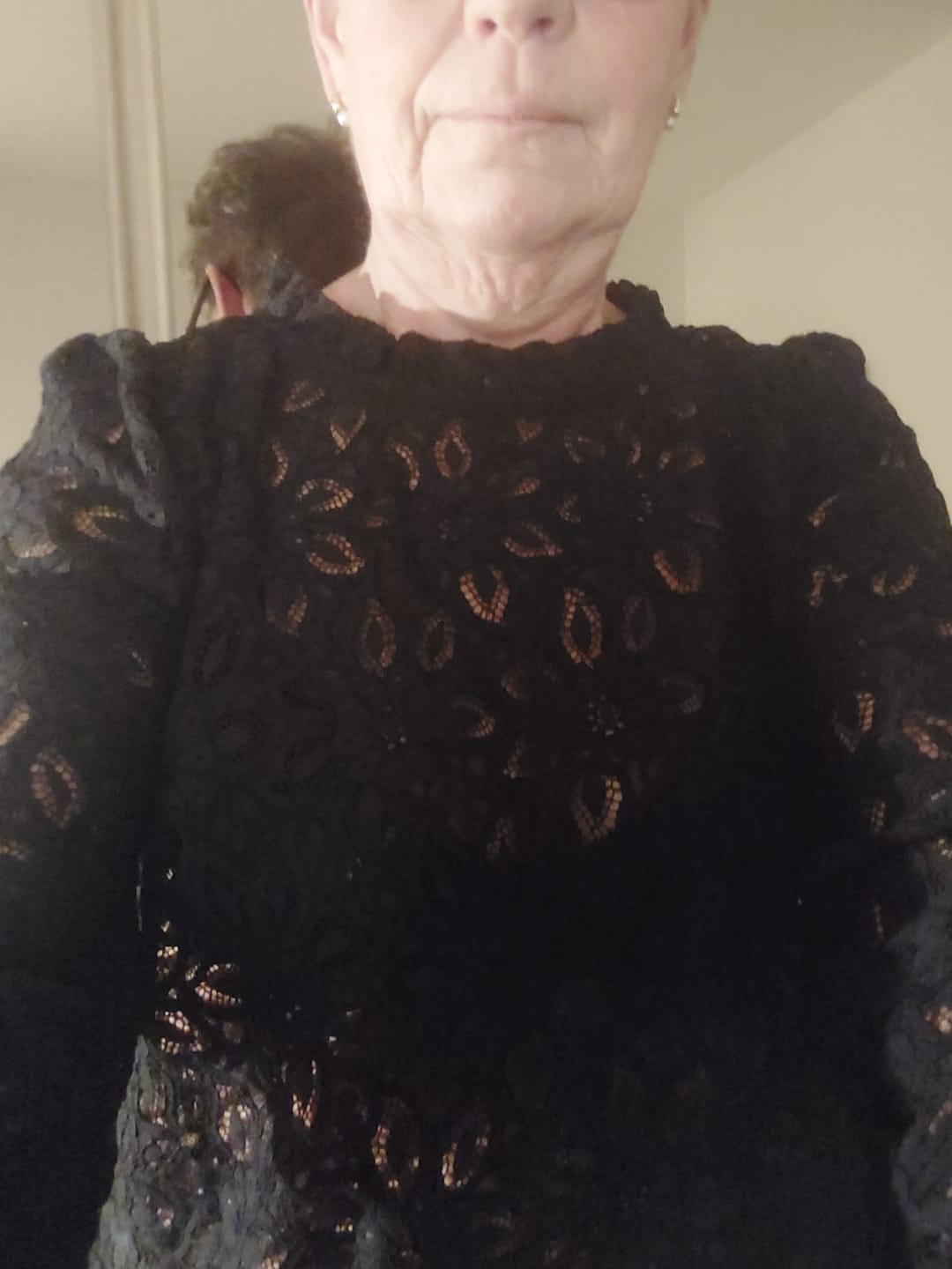 Customer photo review of Blouse  Fantine - Dentelle noire