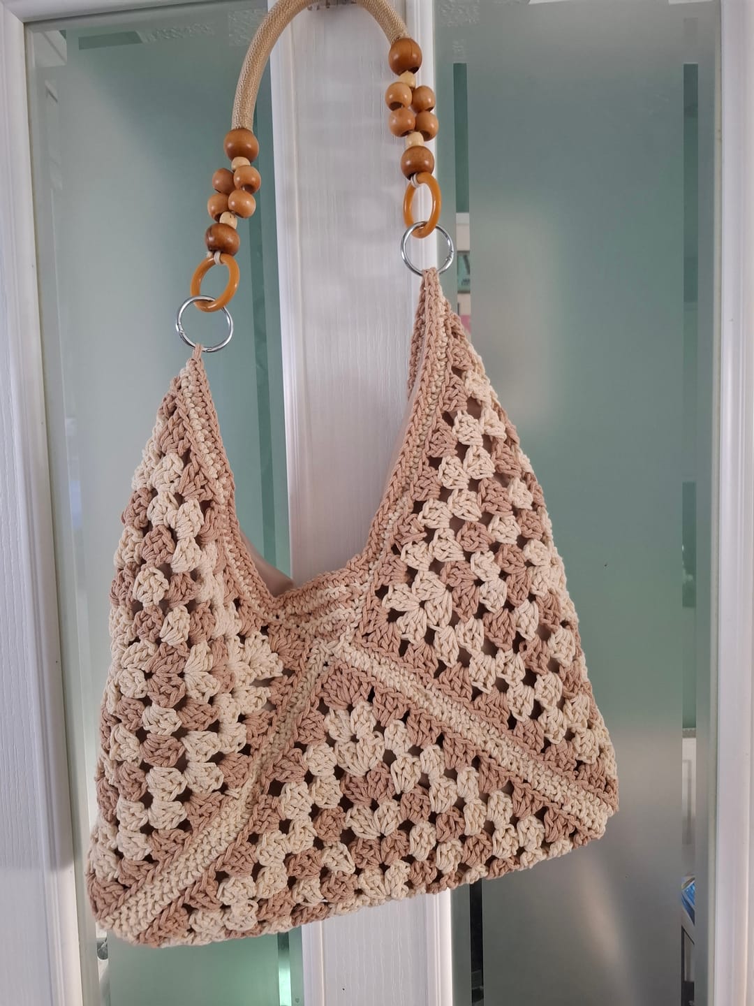 Customer photo review of CrochetPark™ Sunny Holiday shoulder bag crochet kit
