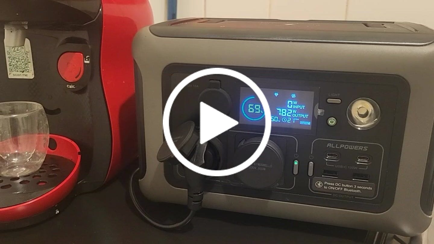 Customer video review of ALLPOWERS R600 Station électrique portable 600W 299Wh Batterie LiFeP04