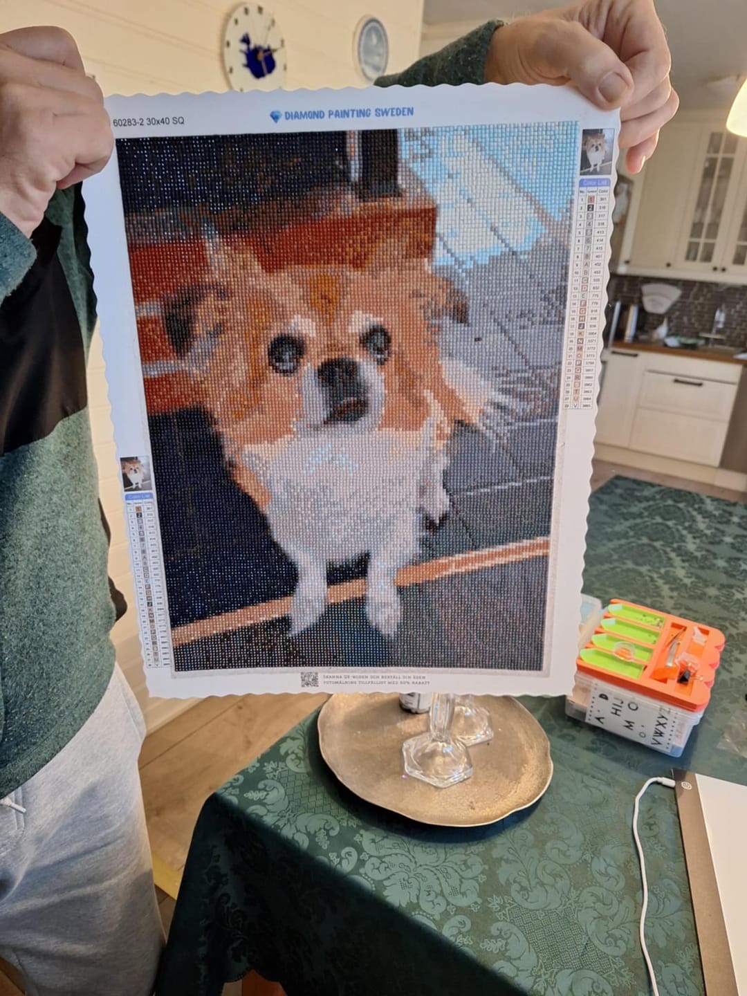 Customer photo review of Eget Foto Diamond Painting