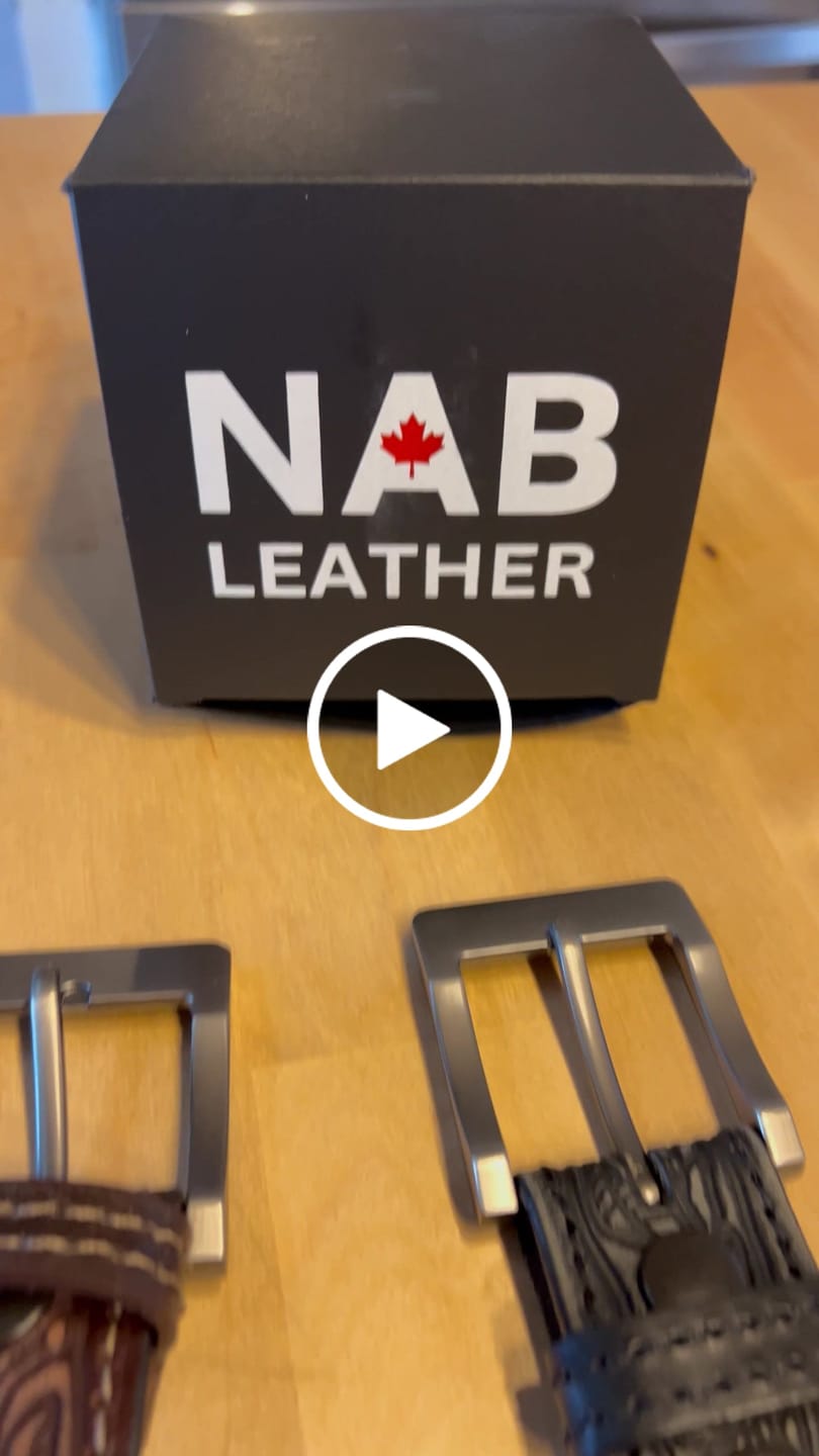 Customer video review of The Wayfarer Belt - Black Classic Western Embossed 100% Full Grain Leather Belt