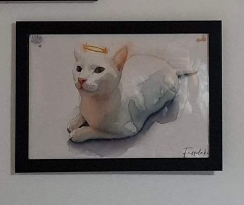 Customer photo review of Πορτραίτο Κατοικίδιου - Νερομπογιά