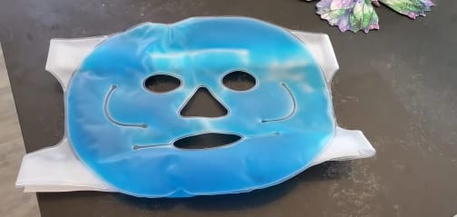 Customer photo review of Cooling Gel Mask Relief Ice Pack Reusable Hot And Cold Therapy
