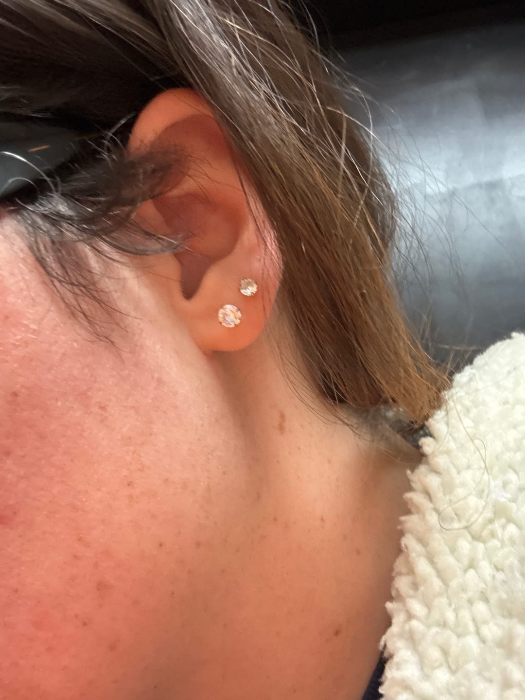 Customer photo review of Constellation Stud Set (set of 5 Pairs)