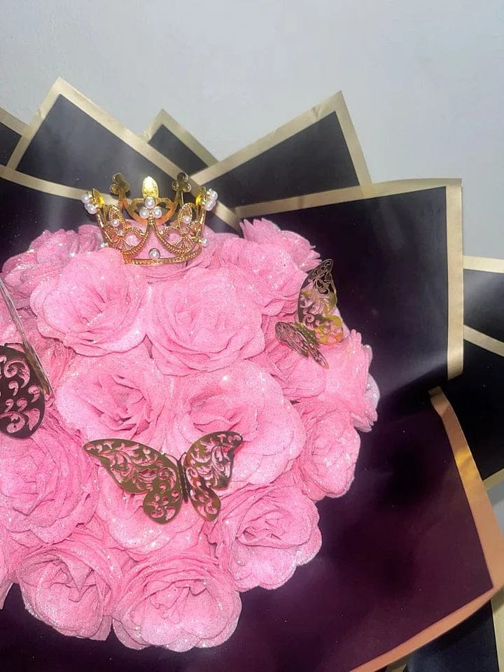 Customer photo review of Glitter Rose Bouquet Gift for Girlfriend & Boyfriend | Couple Anniversary Gift