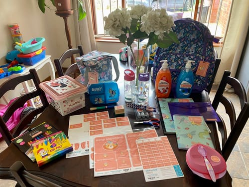 Customer photo review of Stationery Tub Labels - Customise your own