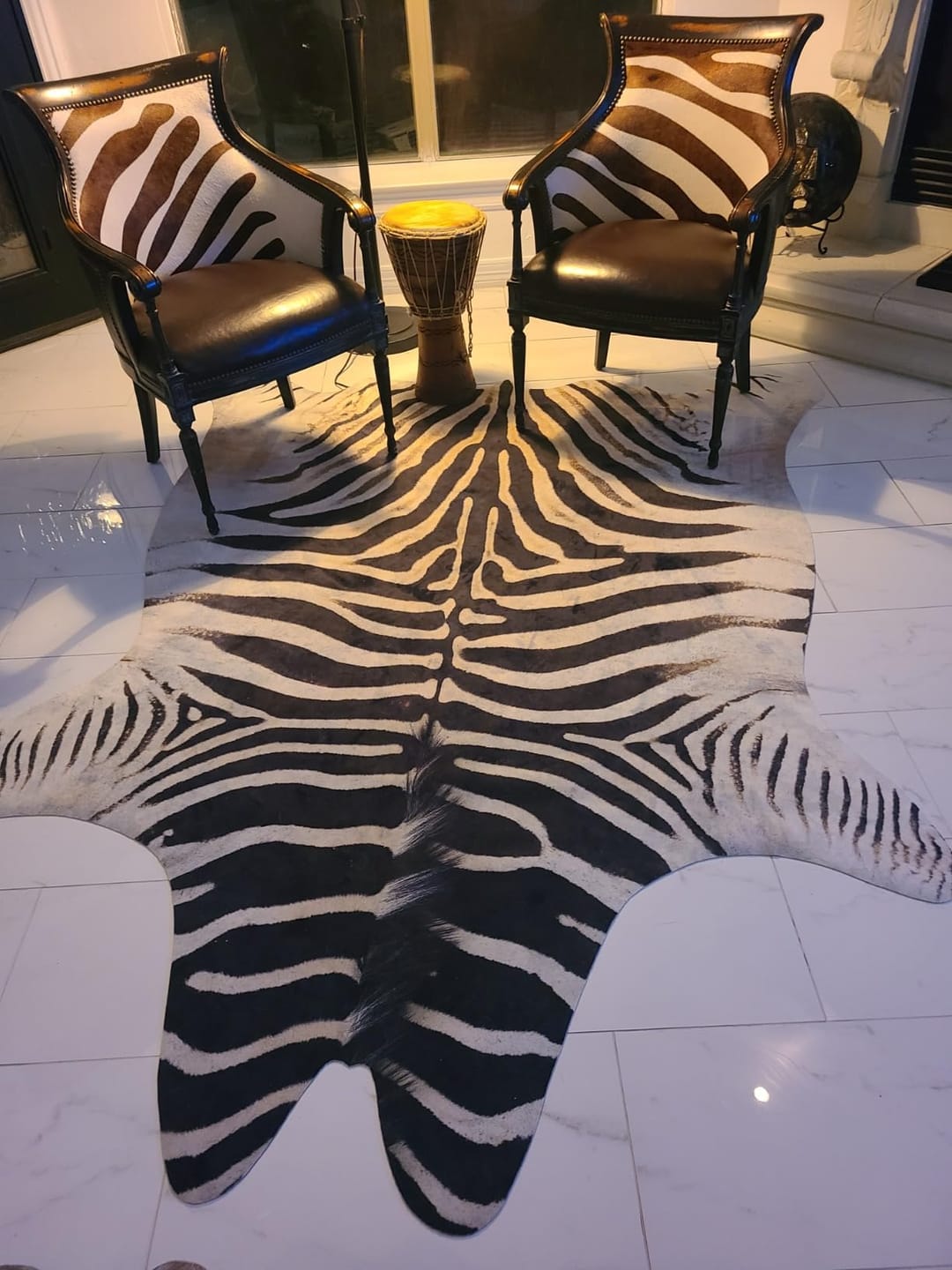 Customer photo review of Jungle Zebra Rug
