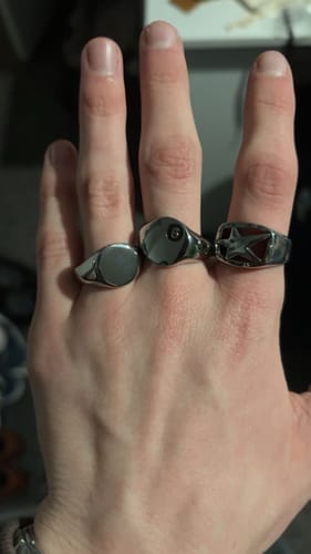Customer photo review of Minimal 8 Ball Ring