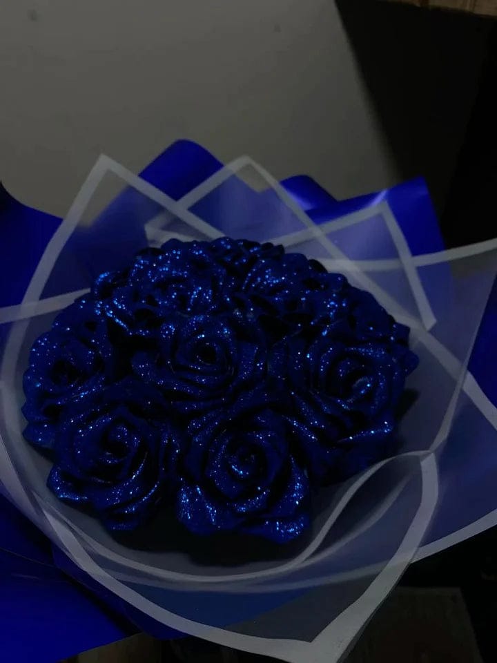 Customer photo review of Glitter Rose Bouquet Gift for Girlfriend & Boyfriend | Couple Anniversary Gift