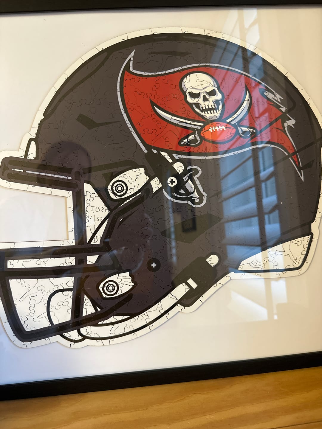 Customer photo review of Tampa Bay Buccaneers™ Helmet - Wooden Puzzle