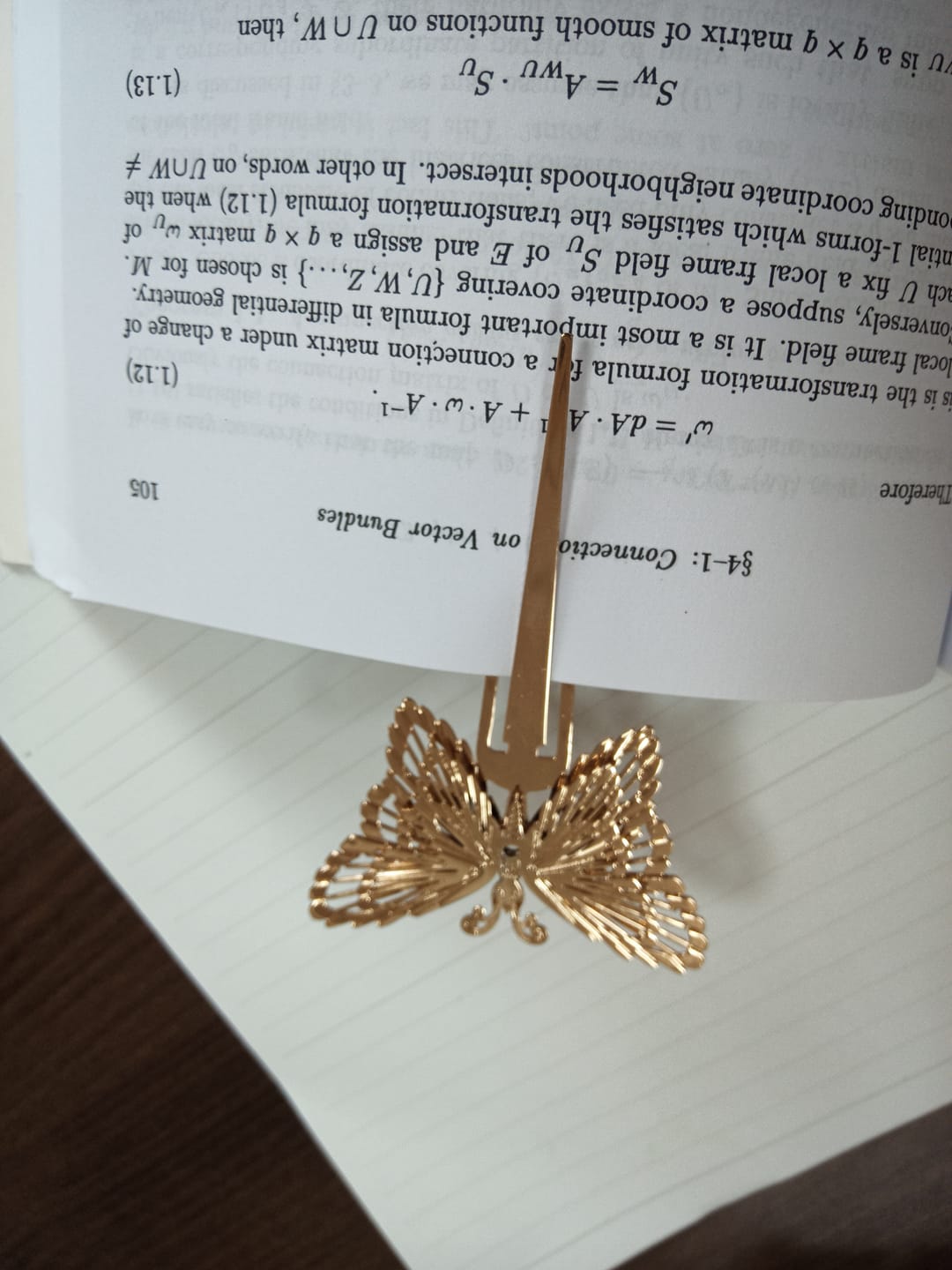Customer photo review of Bookmark Clip Design - Layered Butterfly