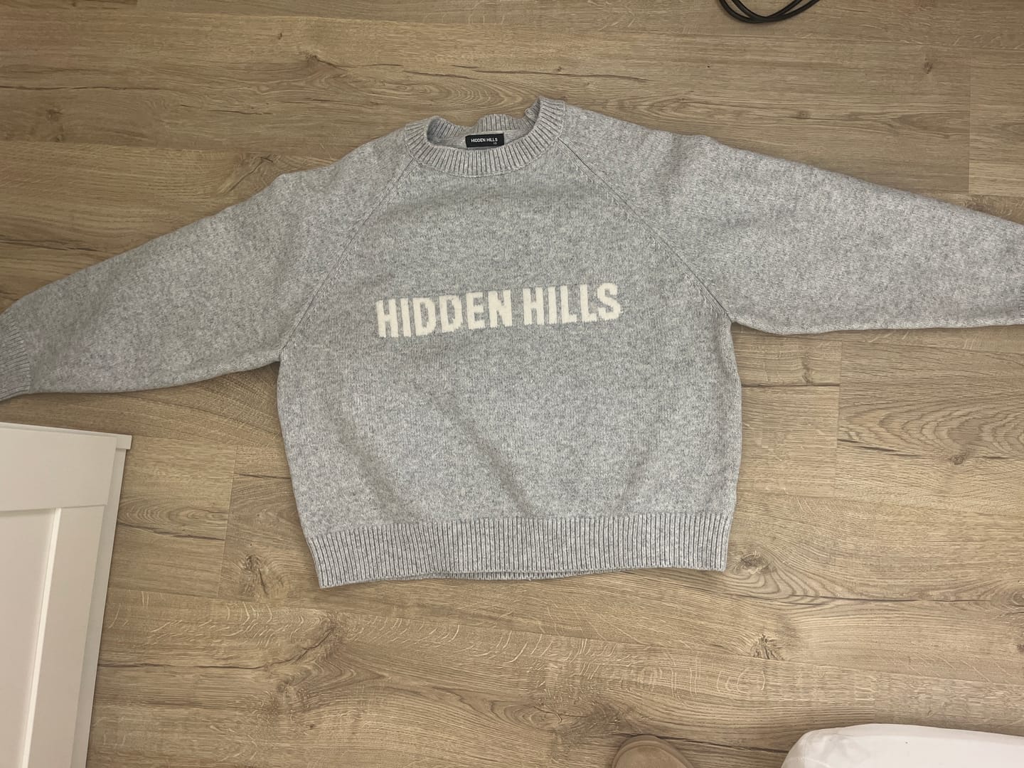 Customer photo review of KNIT SWEATER LIGHT GREY