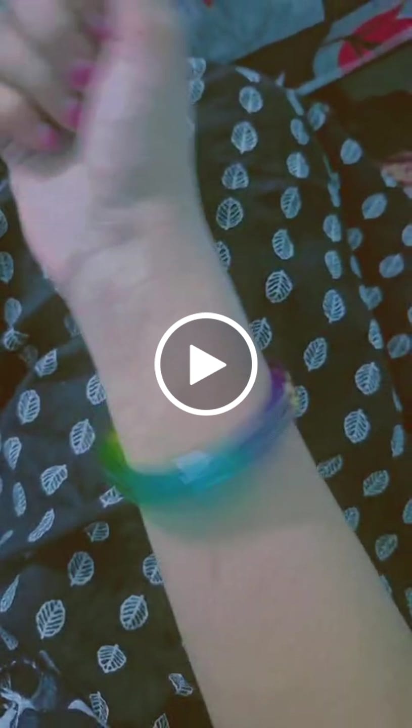 Customer video review of "Mayur A Colorful Peacock Style!" - 916 22k Gold Bangles (Multicolour)