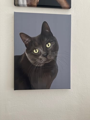 Customer photo review of Portrait auf Leinwand
