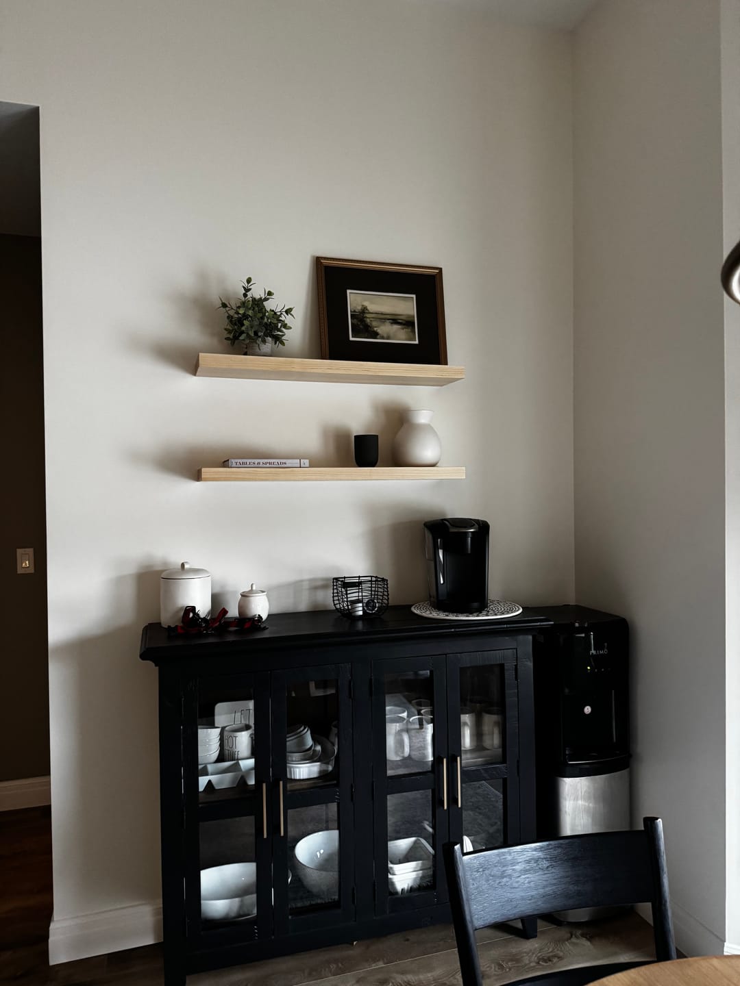 Customer photo review of Maple Floating Shelves