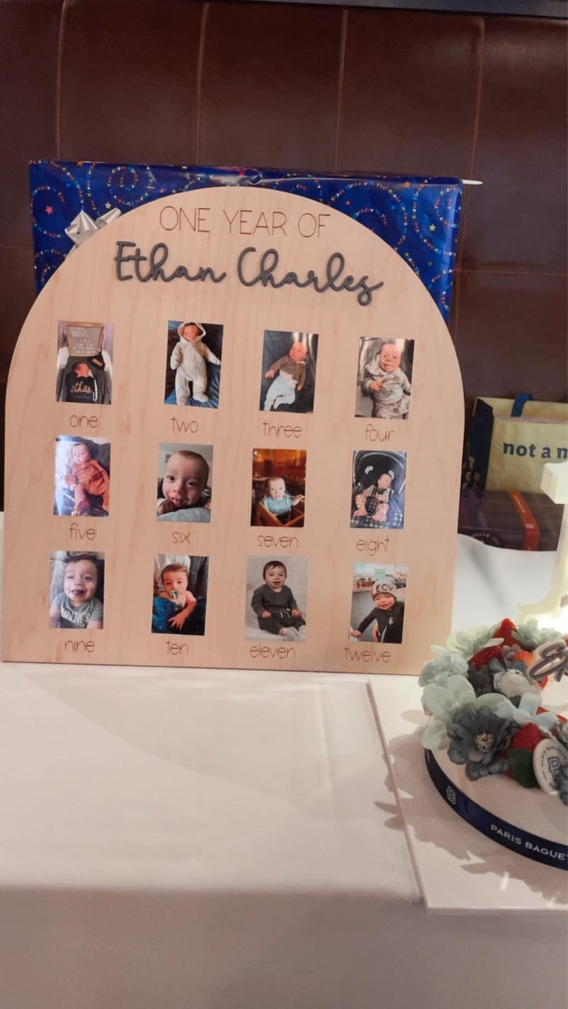 Customer photo review of One Year Of Photo Board