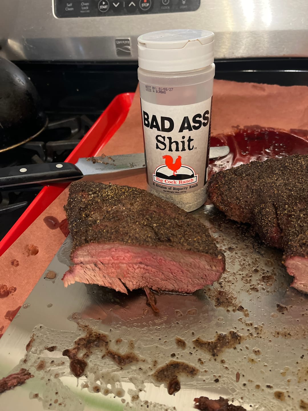 Customer photo review of Bad Ass Shit Seasoning & Rubs 13oz shaker