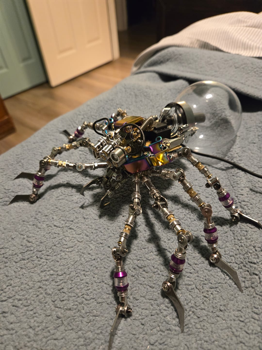 Customer photo review of Cyberpunk Plasma Ball Spider