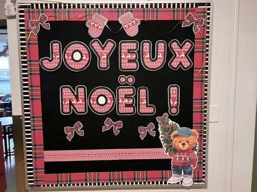 Customer photo review of Printable Bear-y Merry and Bright Bulletin Board Set and Cutouts Bundle