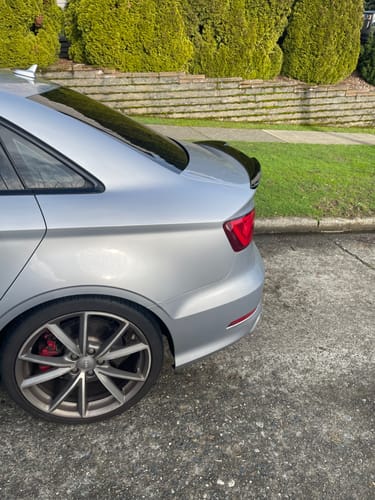 Customer photo review of M4 Style Trunk Spoiler - 2015-2020 Audi A3 / A3 S-line / S3 / RS3 8V Sedan