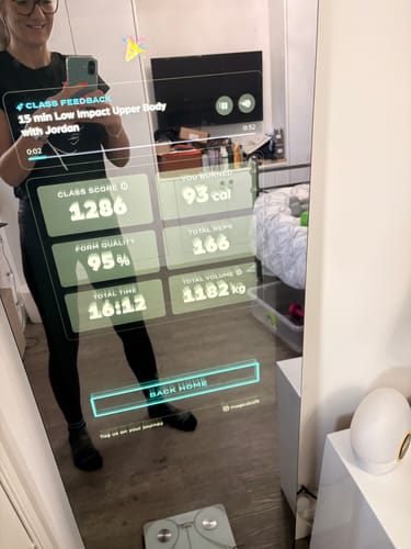 Customer photo review of MAGIC AI: Fitness Smart Mirror