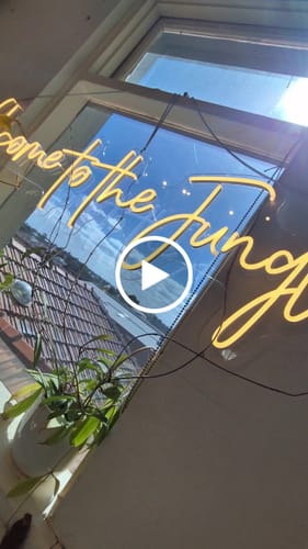 Customer video review of Custom neon sign Welcome to the...