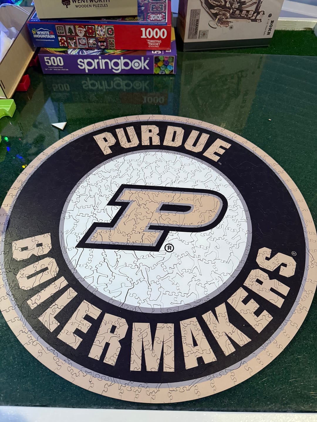 Customer photo review of Purdue University - Wooden Puzzle