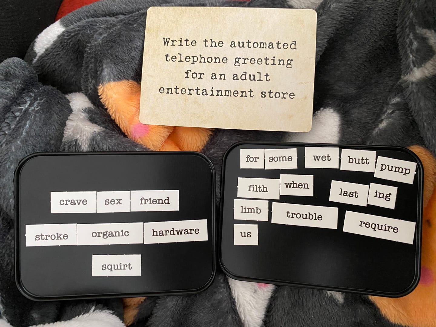 Customer photo review of Ransom Notes: NSFW (Not Safe for Work) Content Pack