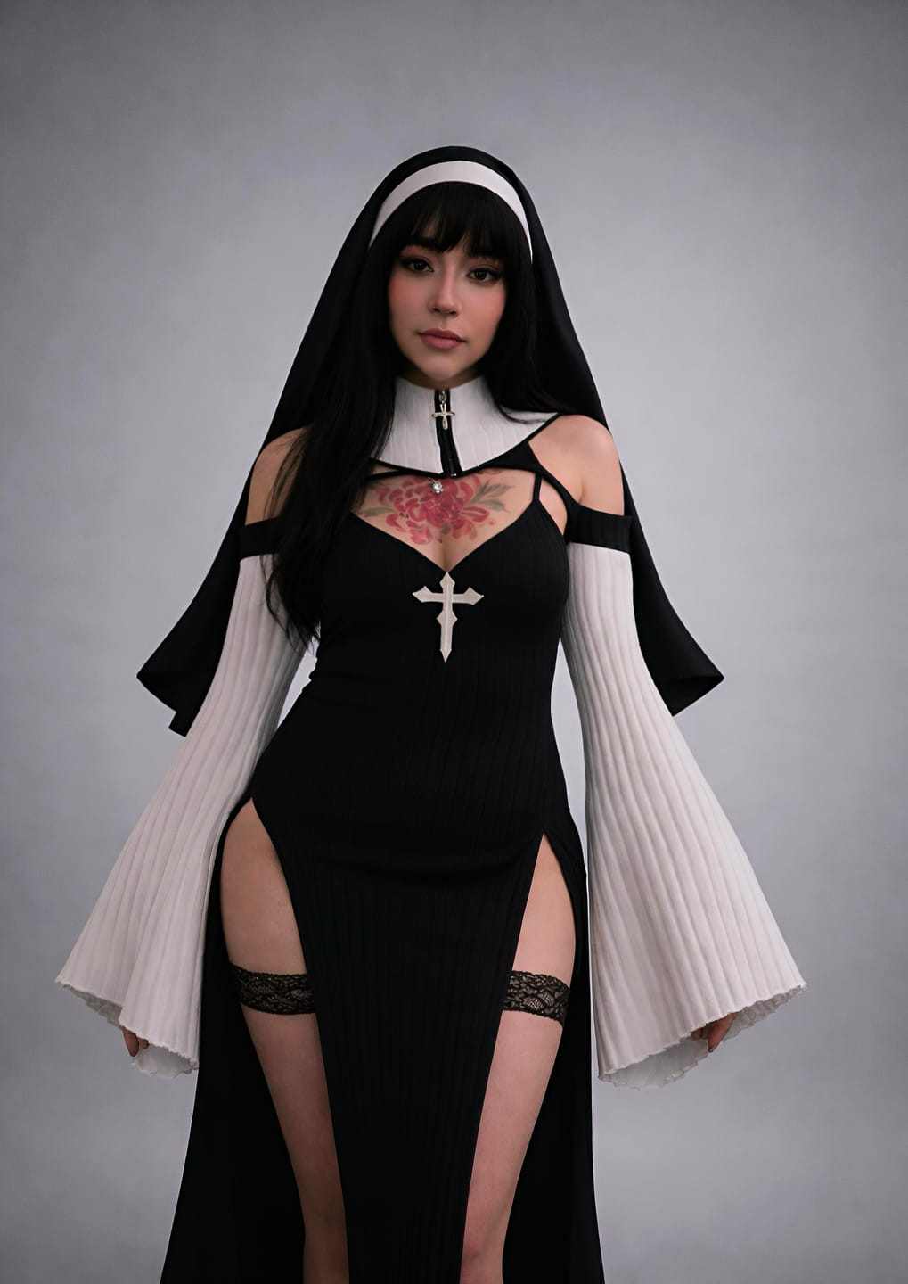 Customer photo review of Thorn Nun Cosplay Lingerie KO94