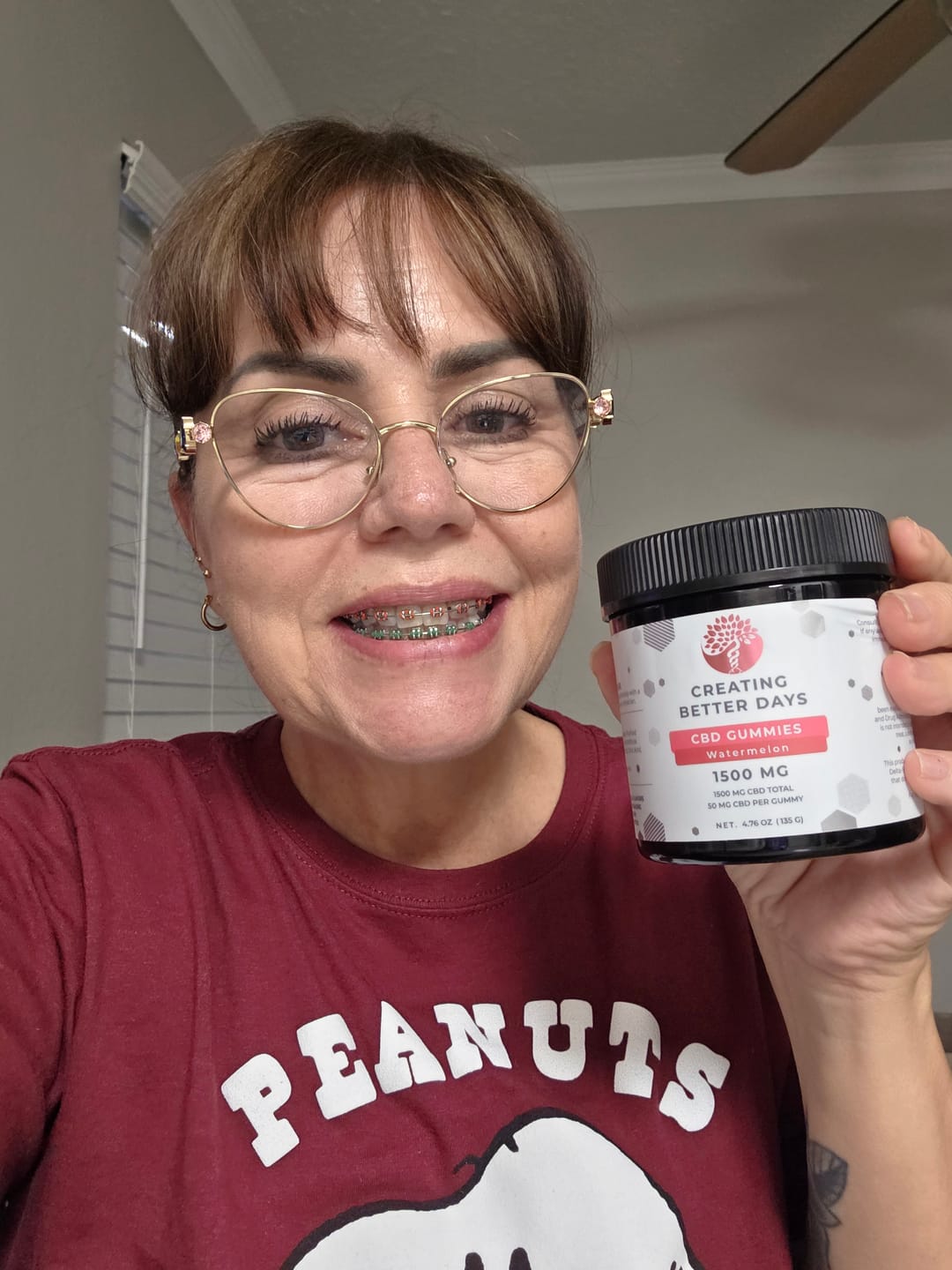 Customer photo review of Watermelon CBD Gummies 1500 MG  - THC Free
