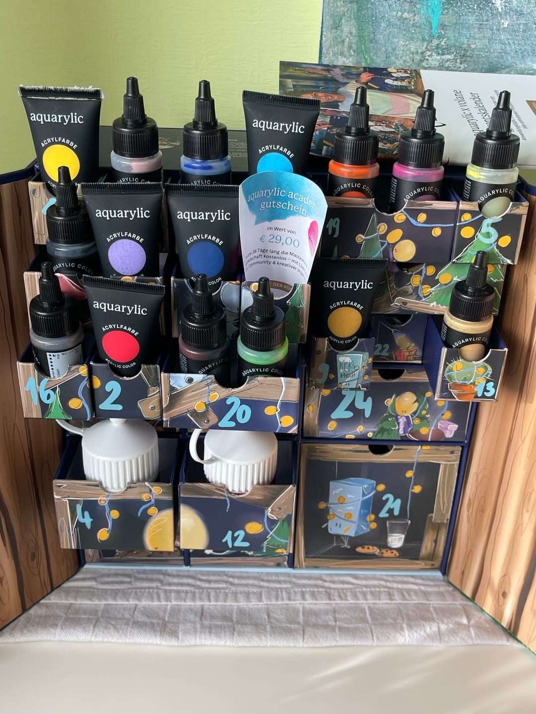 Customer photo review of Künstlerfarben Adventskalender 2025
