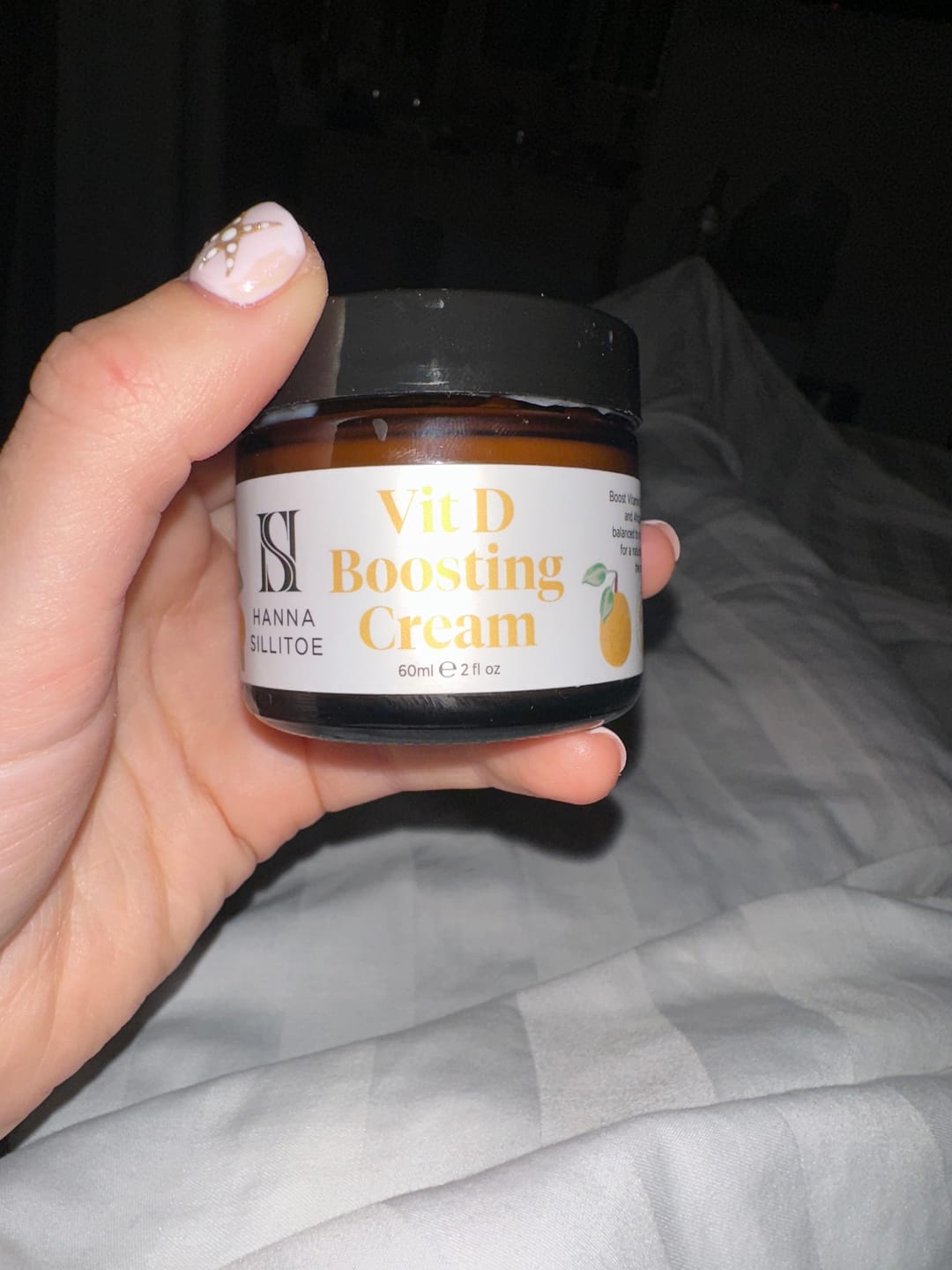 Customer photo review of Vitamin D Face Cream