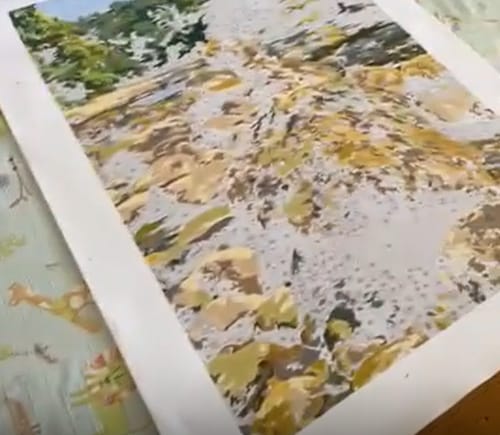 Customer photo review of Custom Landscape Paint By Numbers