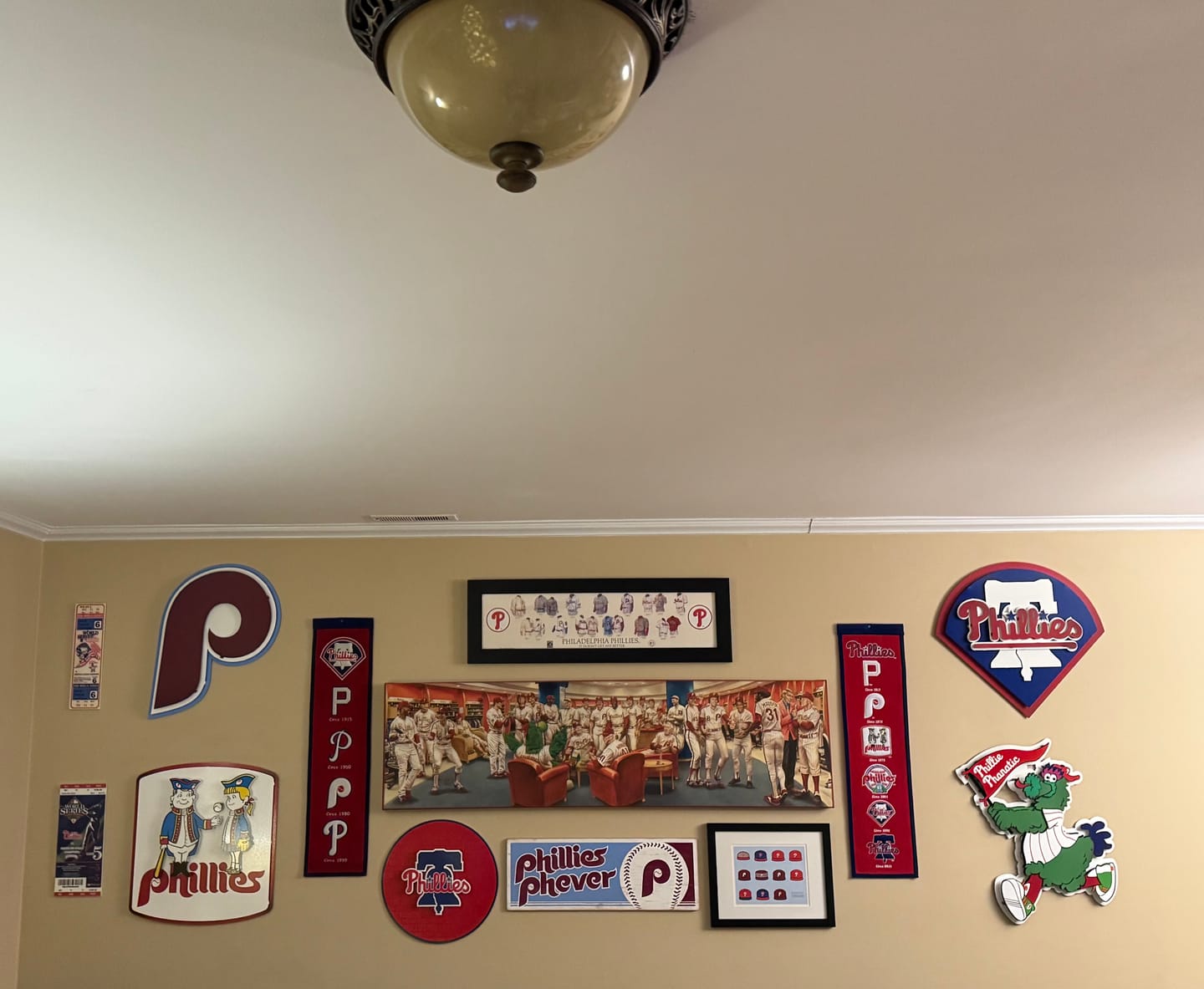 Customer photo review of Philadelphia Phillies Script 3D Metal Wall Art