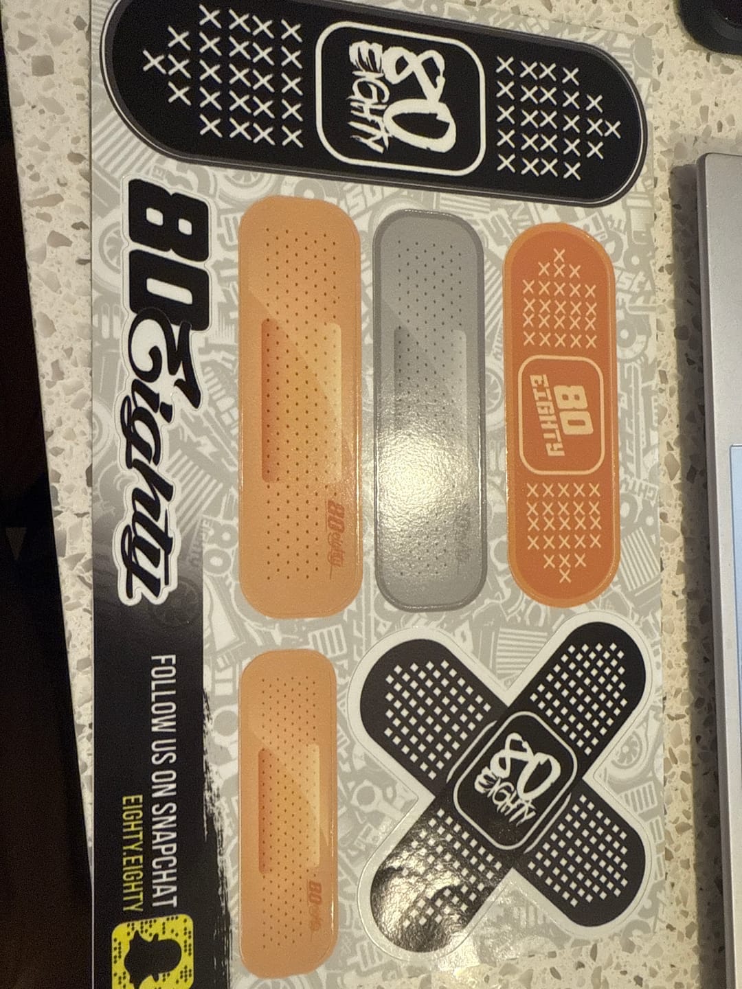 Customer photo review of 80Eighty® Bandaid Sticker Pack