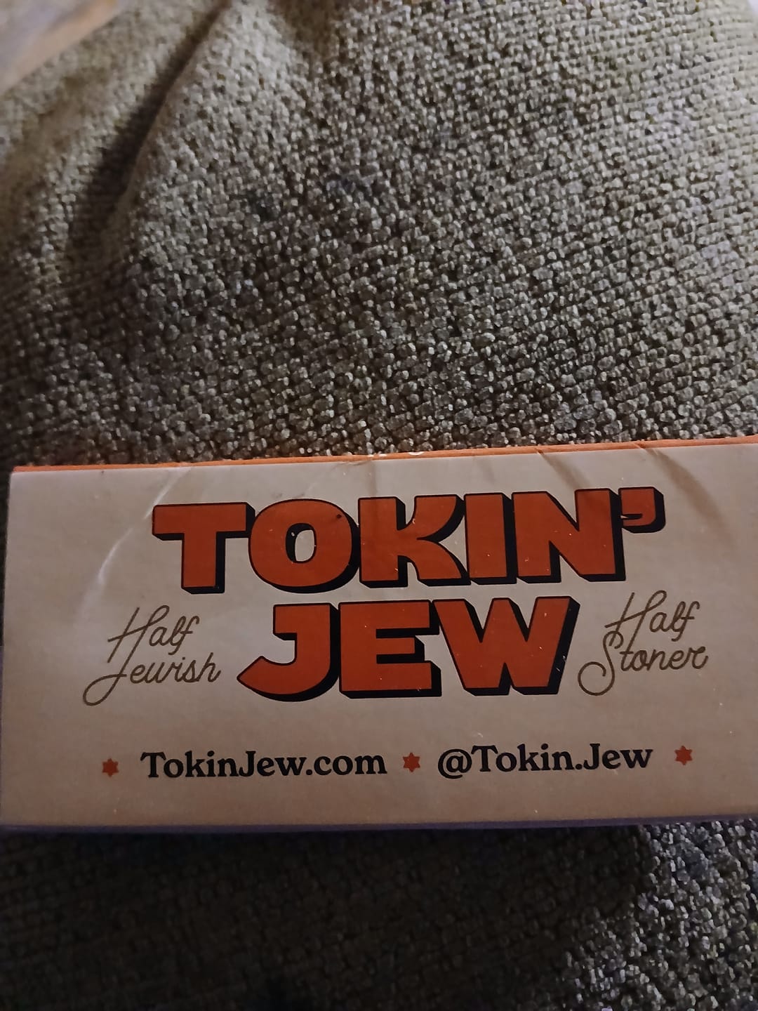 Customer photo review of Tokin’ Jew Star of David Rolling Papers