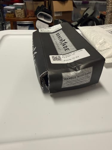 Customer photo review of 4300BK-CLA Utility Button Lock Folding Knife