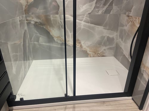 Customer photo review of 1000 x 800 Rectangle Stone Shower Tray