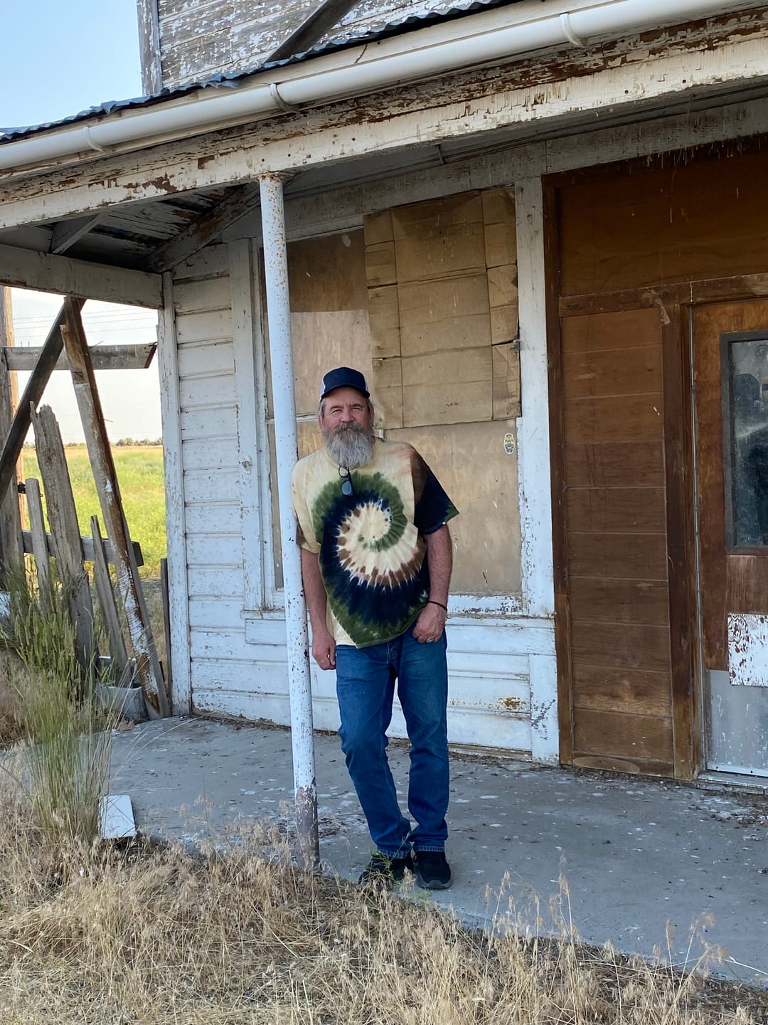 Customer photo review of Camo Swirl Tie Dye T Shirt