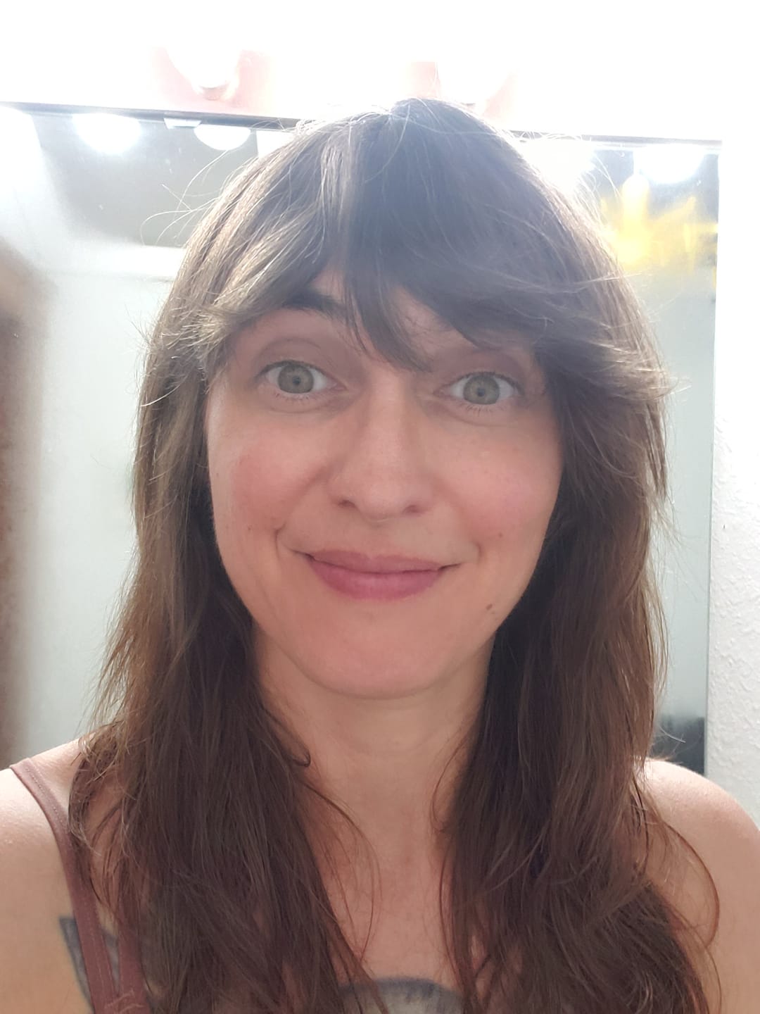 Customer photo review of Blueberry Fields Thicker Hair Bundle