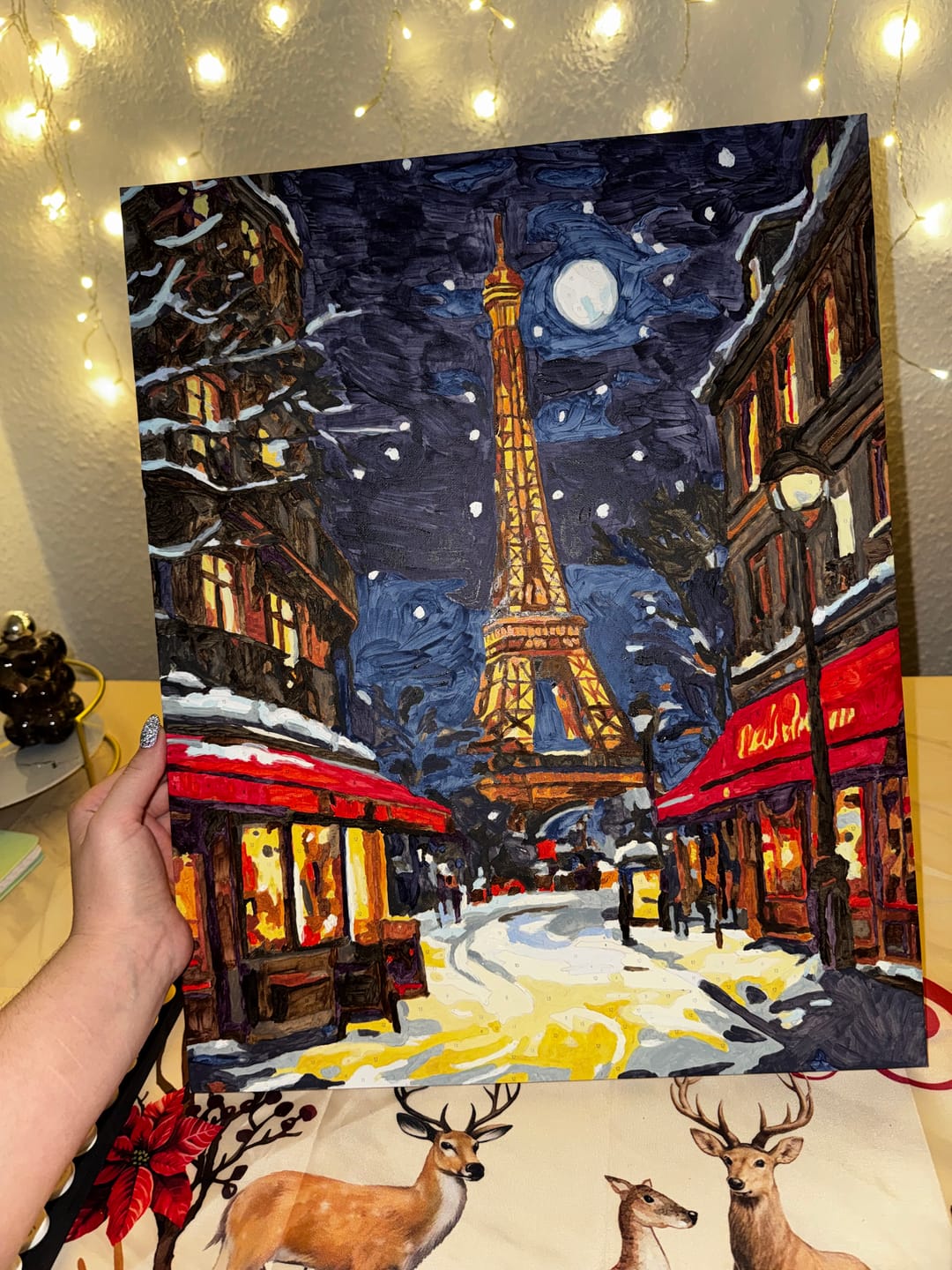 Customer photo review of Malen nach Zahlen - Weihnachten in Paris