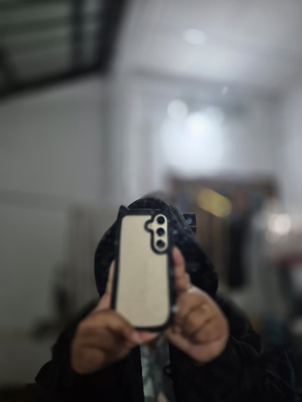 Customer photo review of Samsung Cat Ear Cute Bumper Pre-Order Transparent Clear Case